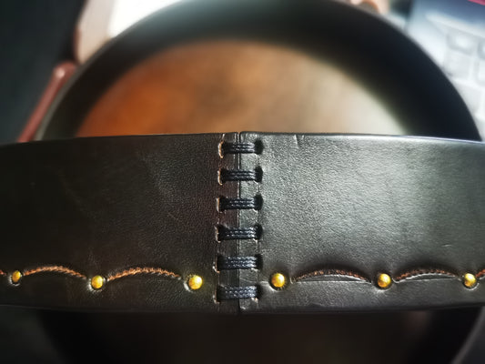 Handmade custom leather tray