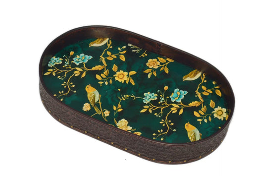 Handmade custom leather tray