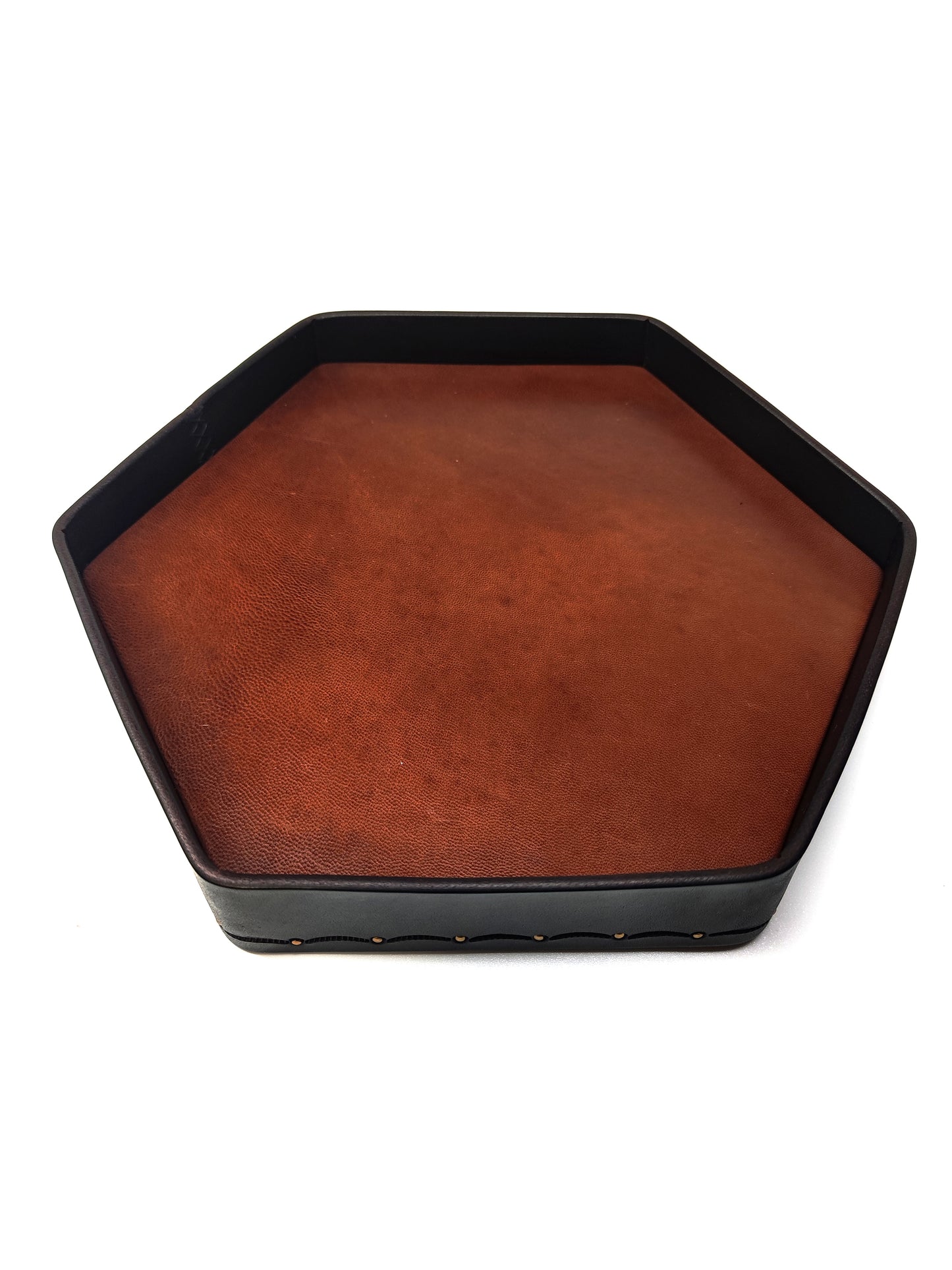 Handmade custom leather tray