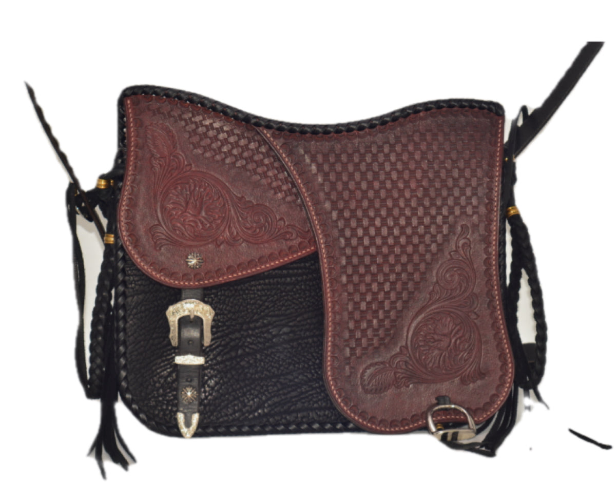Handmade custom western vintage leather crossbody bag